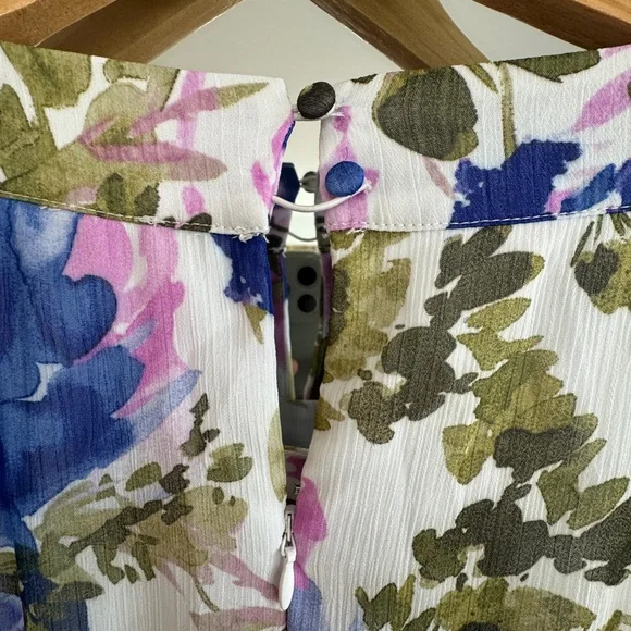 Calvin Klein Floral Sleeveless Midi Dress - Picture 6 of 7